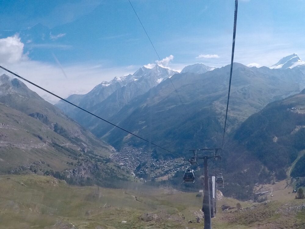 ロープウェイからの景色