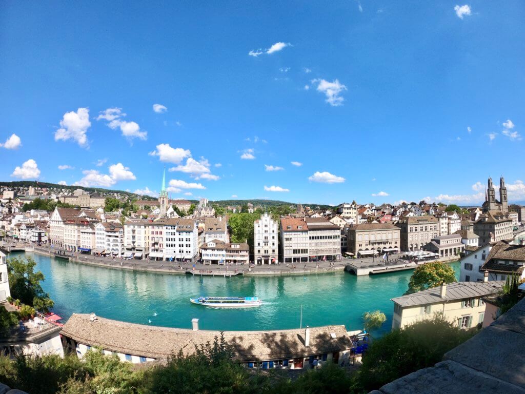 リンデンホフの丘からの景色