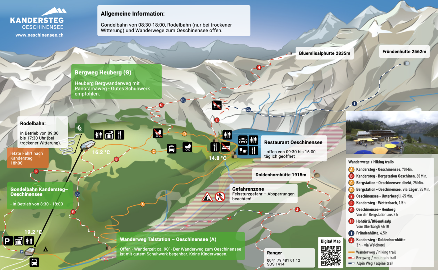 oeschinenseeのマップ