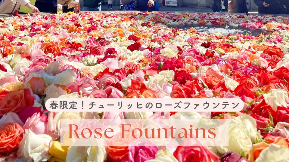 【チューリッヒ】春限定！噴水にバラが浮かぶ「ローズファウンテン」｜開催時期と場所